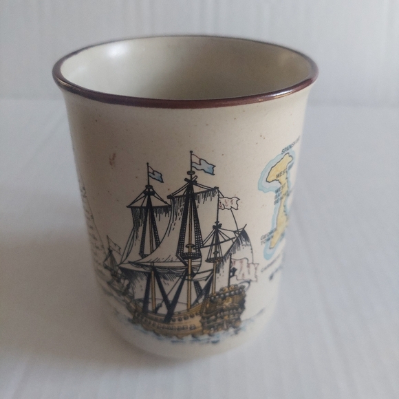 Vintage GRAND Cayman Coffee Mug Stoneware Type CUP ISLANDS - Picture 3 of 6